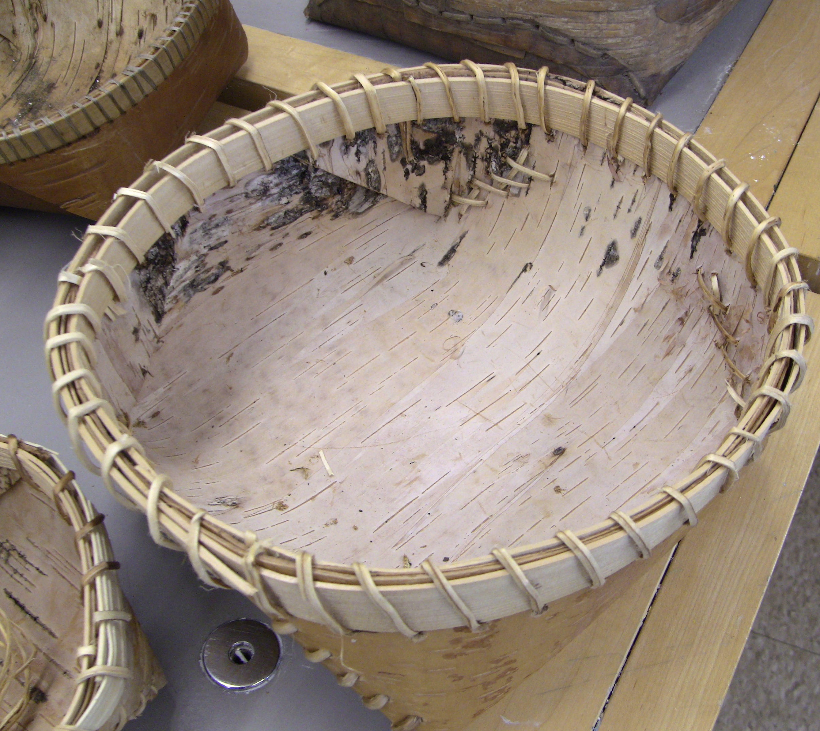 Birch Bark Basket Making